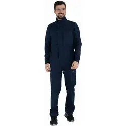 Lafont Overall 1 Reissverschluss Onyx - Robuster Overall mit Stehkragen und Reißverschluss, ideal für den professionellen Einsatz. Praktische Taschen und verstellbare Ärmelbündchen bieten Komfort und Funktionalität.