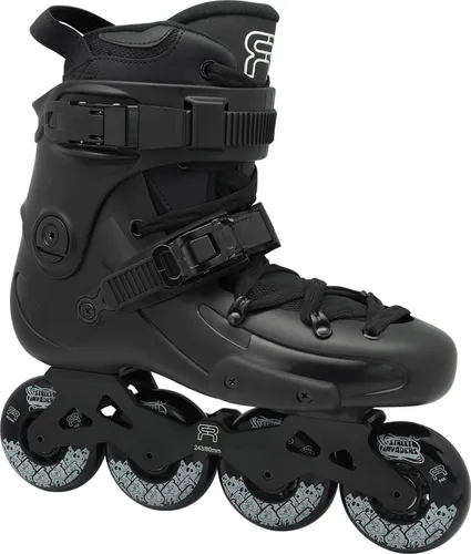 FR SKATES FR1 80 Inline Skate 2025 - Schwarz, Größe 43 - Free Skates - Der beliebteste Freerideskate mit neuem Innenschuh, Premium Innensohle und innovativer 4D Schiene für ultimativen Fahrkomfort.
