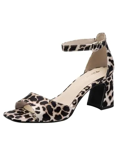 Tamaris Damen Sandalette 1-28318-46 mit Fesselriemen und Karree-Spitze, Größe 38 EU, Braun - Elegante Tamaris Sandalette mit Fesselriemen und Karree-Spitze. Genießen Sie optimalen Komfort und sicheren Halt dank der AntiSlide- und AntiShokk-Technologien. Ideal für stilvolle Momente.