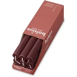 Rustik Haushaltskerzen 270/23 mm (9er Pack) - Samtrot