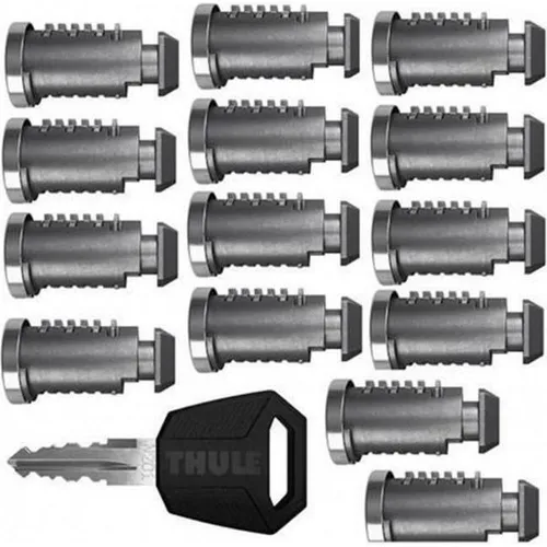 Thule One Key System 16-Pack - Zubehör für Gepäckträger und Dachboxen, 16 gleichschließende Schlösser für einfachen Zugang und Sicherheit, inklusive benutzerfreundlichem Comfort-Key.