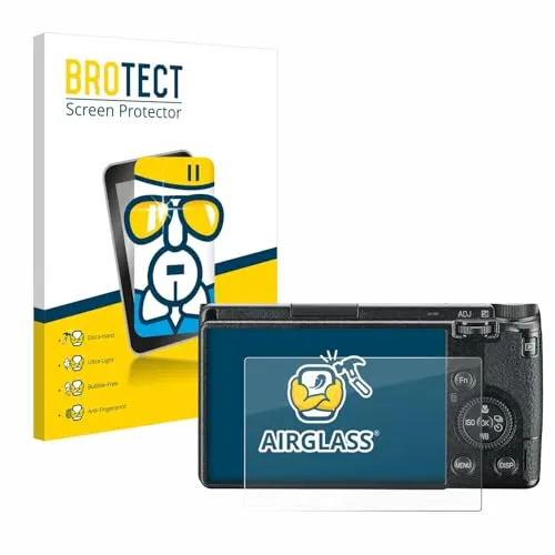 BROTECT Schutzglas für Ricoh GR III 2019 R02010 / GR III HDF Schutzfolie Panzer Folie Glas Displayschutz Made in Germany [ 9H, Anti-Fingerprint]