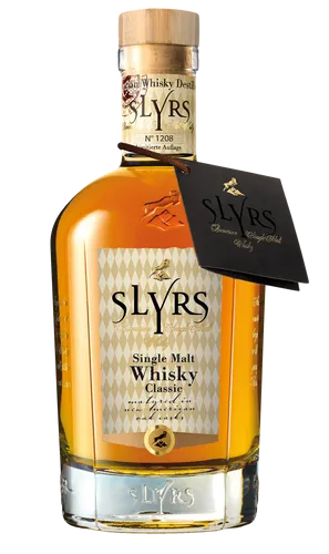 SLYRS Bavarian Single Malt Whisky Classic 43% vol. 0,35l - Hochwertiger Whisky aus Bayern, geprägt von fruchtigen Aromen und einer eleganten Süße. Ideal für Kenner und Liebhaber, die besondere Genussmomente schätzen.