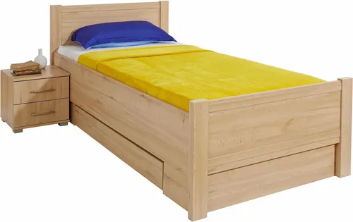 Priess Bett Husum - Komfortables Rahmenbett für Jugendzimmer - Hochwertiges Rahmenbett für dein Jugendzimmer, teilmontiert geliefert für schnellen Aufbau. Modernes Design aus stabilen Holzwerkstoffen, hergestellt in Deutschland.
