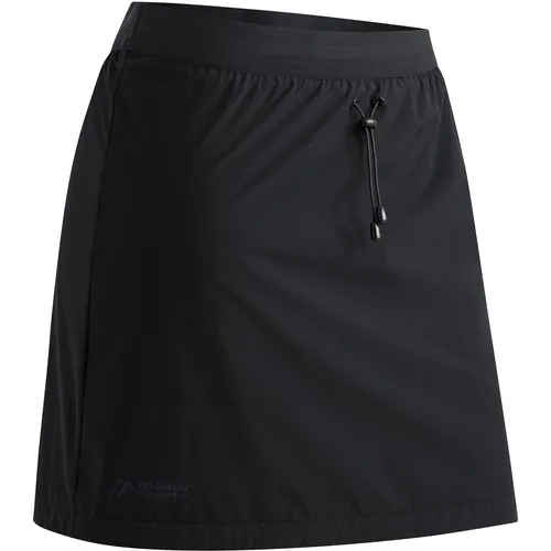 Maier Sports Rainskirtwinter black (M10900) 48 - Isolationsrock für Skitouren, bietet optimalen Schutz vor Kälte und Wind dank stormprotec Membrane und umweltfreundlicher Herstellung aus 100% recyceltem PES-Garn.