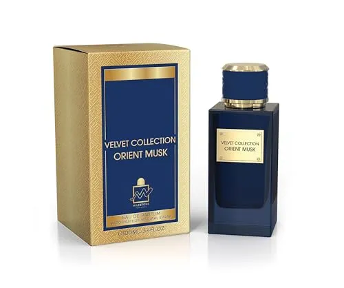 MILESTONE Perfumes Velvet Collection Orient Musk Eau de Parfum für Herren, 100 ml, langanhaltender Duft, elegantes und kräftiges Aroma, Premium-Duft, ideal für den täglichen Gebrauch, anspruchsvolles