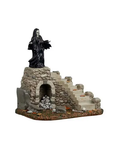 Spooky Staircase - Lemax Spooky Town - Antike Steintreppe mit Sensenmann und Skeletten, perfekt für dein Halloween-Miniaturdorf. Hochwertiges Polyresin sorgt für detailreiche Gestaltung und Langlebigkeit.