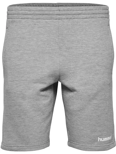 HUMMEL Damen Shorts HMLGO Cotton Bermuda Woman, Grau Melange, M, 203532-2006