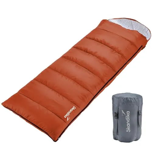 Skandika Schlafsack Iceland - Atmungsaktiver Deckenschlafsack für 3 Jahreszeiten - Der Skandika Iceland Schlafsack bietet viel Bewegungsfreiheit und Komfort. Mit wasserabweisendem Außenmaterial und praktischem Koppelmechanismus ist er ideal für Übernachtungen bei milden Temperaturen bis -10°C.