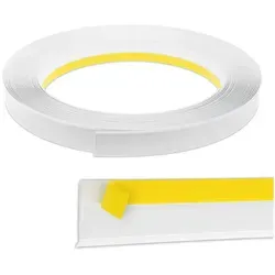 Nobily Fensterleiste PVC, 20mm mit Lippe, selbstklebend, Zierleisten zur Montage, Selbstklebend, Kunststoff, Farbe: Weiß weiß 500 cm