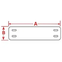 Brady, B33-75x25-7643-BL, Heatex Schilder, Blau, 75 x 25 mm, für BBP33 (250 St.)