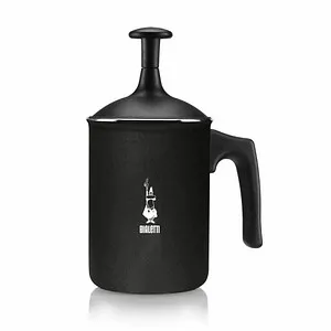 BIALETTI Tutto Crema Milchaufschäumer schwarz - Milchaufschäumer für perfekten Milchschaum, ideal für mehrere Tassen und mit Antihaftbeschichtung für einfache Reinigung. Geeignet für alle Herdarten (außer Induktion) und kabellos für höchsten Komfort.