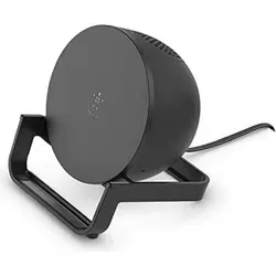 Belkin Drahtloser BoostCharge Ladeständer mit Lautsprecher - Praktischer 10-W-Ladeständer für Qi-fähige Geräte mit integriertem Lautsprecher. Ideal für Musik und Videogespräche – bequem im Hoch- oder Querformat.