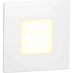 ledscom.de LED Treppenlicht/Wandeinbauleuchte FEX für innen und außen, eckig, 85 x 85mm, warmweiß