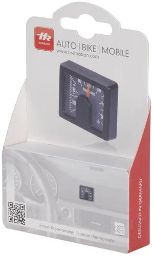 HR 10010401 KFZ Auto Innen Thermometer - selbstklebend - Praktisches Thermometer für Ihr Auto, selbstklebend und kompakt. Ideal zur einfachen Temperaturkontrolle im Fahrzeug. Hersteller: HR Herbert Richter, 5 Jahre Garantie.