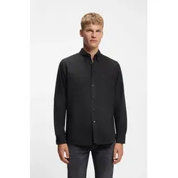 BOSS ORANGE Businesshemd Rickert schwarz L - Hochwertiges Businesshemd aus 100% Baumwolle, pflegeleicht und im modernen Casual-Stil. Ideal für vielseitige Anlässe mit Button-down-Kragen und klassischem Look.