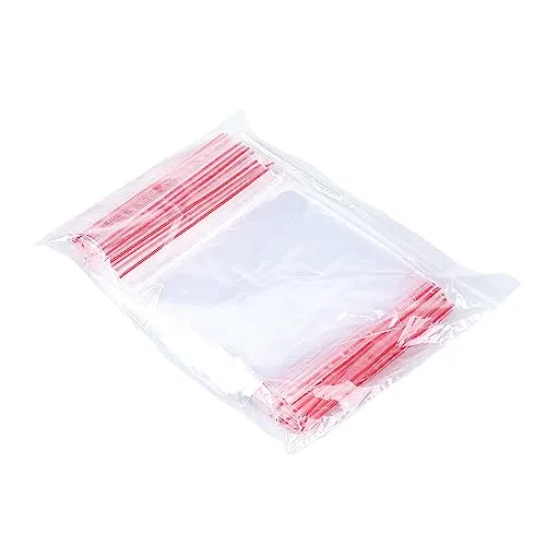 Office Products Zip Beutel Druckverschluss 6 x 8 cm / 100 Stück (1er Pack)/ Transparent Glasklar/Druckverschlussbeutel Zip Set/Zipper-Beutel/Polybeutel/aus Fester LDPE-Folie Lebensmittelecht