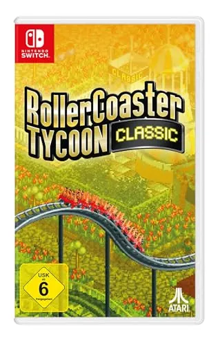 Roller Coaster Tycoon Classic - Switch [EU Version] - Switch Simulationsspiel, vereint das Beste aus RollerCoaster Tycoon und RollerCoaster Tycoon 2 mit intuitiven Bauwerkzeugen und authentischer Grafik für unvergesslichen Spielspaß.
