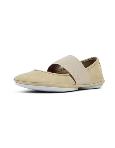 Camper, Right Nina, Women Moccasin/Ballerina, Medium Beige, 38, (EU)