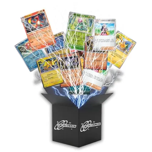 Pokémon Karten Set Deutsch – 200 Karten inkl. 25 Holo & 100 Hüllen - Erlebe die Vielfalt mit 200 originalen Pokémon Sammelkarten inkl. 25 Holo-Karten und 100 Schutzhüllen. Ideal für Sammler und Spieler, um Decks zu erweitern oder neue Strategien auszuprobieren.