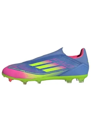 Adidas F50 LEAGUE LL FG/MG - blauer Fußballschuh - Leichter Fußballschuh für maximale Geschwindigkeit, schnürsenkelloses Design für optimalen Sitz und Cleanshot, aus 20% recycelten Materialien gefertigt.