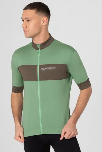 SUPER.NATURAL Radtrikot Merino Fahrradtrikot M GRAVIER CAMISA - Das SUPER.NATURAL Gravier Camisa Radtrikot vereint Komfort und Funktionalität. Das atmungsaktive Material sorgt für ein angenehmes Tragegefühl, während drei Rückentaschen und ein sicherer Reißverschluss praktische Details bieten.