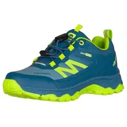 TROLLKIDS KIDS SIRDAL HIKER LOW - Outdoorschuh für Kinder, Gr. 35, blau - Wasserdichter Outdoorschuh von TROLLKIDS für Kinder, ideal für Nordic Walking und Wandern. Mit praktischem Schnellverschluss für einfaches An- und Ausziehen sowie dämpfender EVA-Zwischensohle für hohen Tragekomfort.