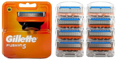 Gillette Fusion 5 Rasierklingen mit Trimmerklinge - Rasierklingen für Herren mit 5 Klingen und Gleitbeschichtung – für eine kaum spürbare Rasur. Inklusive Präzisionstrimmer für schwer erreichbare Stellen. Bis zu 1 Monat optimale Rasur pro Klinge!