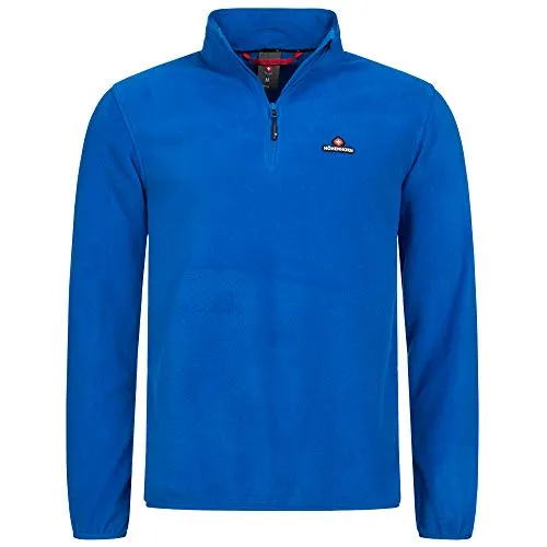 Höhenhorn Fleecepullover Skyja Herren 1/4 Zip Microfleece in Blau Größe S - Bequemer Herren Fleecepullover aus 100% Polyester, ideal für Freizeit und Outdoor-Aktivitäten. Leicht und warm, perfekt für kühlere Tage.
