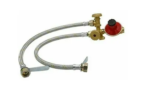 Steuergerät Gouverneur Von Druck Gas IN Zwei Wasserhähne Komplett Mit Schläuchen
