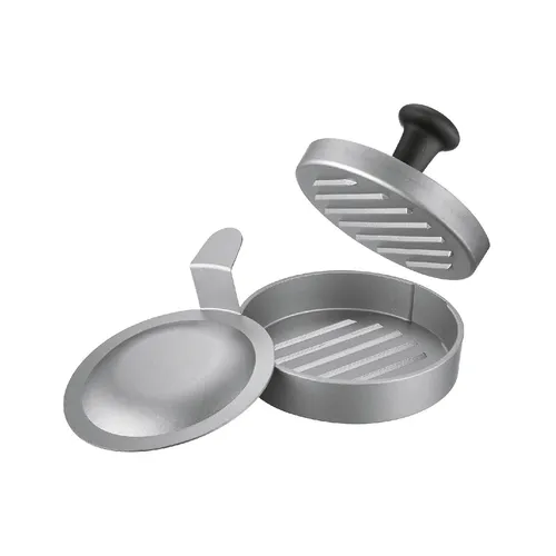 Westmark Hamburgermaker mit Heber – Ø 12 cm für perfekte Burger - Praktischer Hamburgermaker mit Heber für die einfache Zubereitung von Burger-Patties und Frikadellen. Die Bodenwölbung verhindert Verformen beim Braten, für gleichmäßige Ergebnisse. Spülmaschinengeeignet und lebensmittelecht.