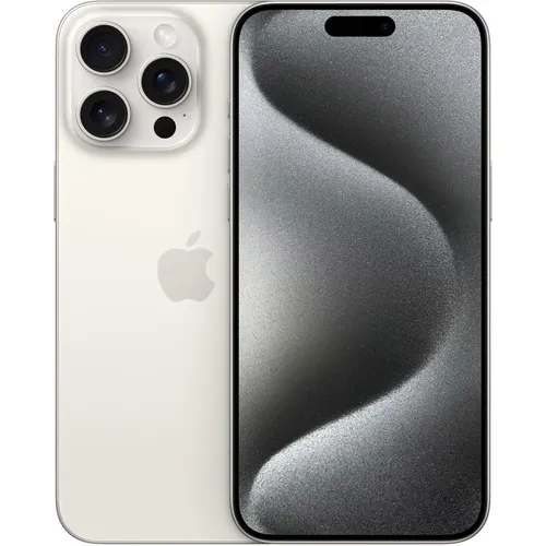 Apple iPhone 15 Pro Max - 256 GB, White Titanium, 5G - Smartphone mit 48 MP Kamera und SIM + eSIM, bietet beeindruckende Leistung und innovative Funktionen für Fotografie und Konnektivität.