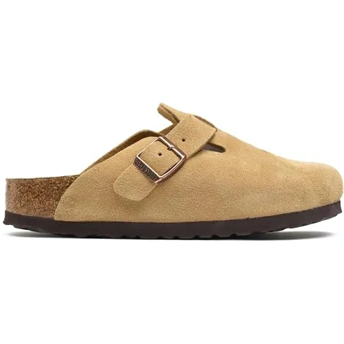 BIRKENSTOCK Boston Bs 1026164 - Bequeme Hausschuhe für jeden Tag, Größe 41 EU - Beliebte Hausschuhe aus hochwertigem Leder mit bequemer Schnalle und 1 cm Fersenhöhe, perfekt für Zuhause und entspannte Stunden.