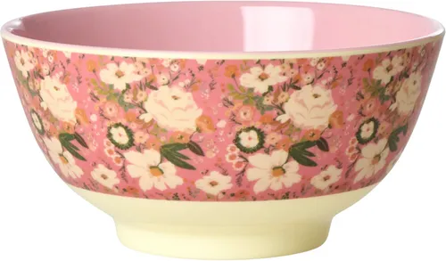 Rice by Rice Melamine Bowl With Alison Flower Print Medium 700 Ml Melamin-Schale