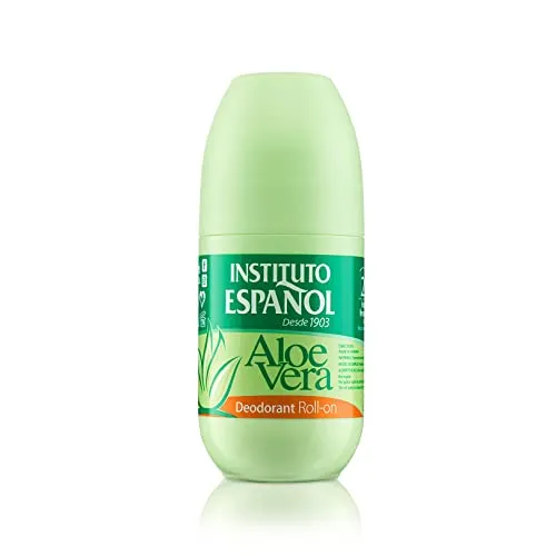 INSTITUTO ESPAÑOL Aloe Vera Deodorant Roll-on - 75ml - Unisex Deodorant Roll-On mit Aloe Vera, 75 ml, für alle Hauttypen geeignet und alkoholfrei - ideal für sanfte und effektive Körperpflege.