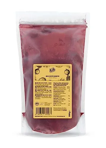 KoRo - Bio Rote Beete Pulver 500 g - 100% natürliche Lebensmittelfarbe dezent im Geschmack reich an Mineralstoffen und Vitaminen