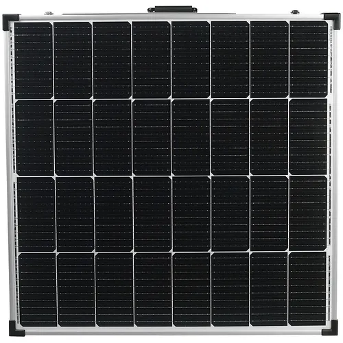 revolt Solarkoffer 240 Watt: Faltbares Solarpanel mit monokristallinen Zellen - Monokristalline Solarmodule für mobile Stromversorgung. Ideal für Outdoor-Aktivitäten mit wetterfestem Gehäuse und ausklappbaren Stützfüßen für optimale Ausrichtung zur Sonne.