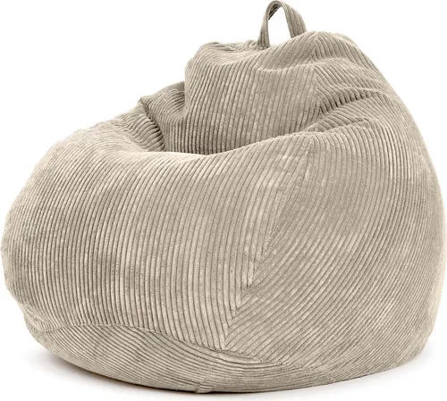 Green Bean® Indoor Sitzsack 90x110cm – Kuscheliger Relax-Sessel für Kinder & Erwachsene - Großer Sitzsack (90 x 110 cm) aus weichem Cordstoff mit abnehmbarem, waschbarem Bezug. Ideal für gemütliches Entspannen. Flexibles EPS-Perlen-Füllmaterial sorgt für optimalen Sitzkomfort. Perfekt für jedes Wohnambiente.