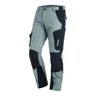 FHB FLORIAN Arbeitshose grau-schwarz Gr. 56 - Arbeitshose & Bundhose mit ergonomischer Schnittführung für mehr Bewegungsfreiheit und einem speziellen Gewebe aus Baumwolle und Polyester für hohe Strapazierfähigkeit.