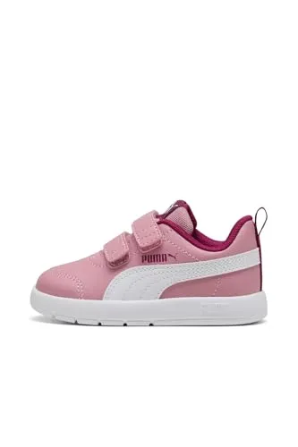 PUMA Unisex Baby COURTFLEX V3 V INF Sneaker, Poised PINK White-Berry, 23 EU - Sneaker für Babys mit Regular Fit, Klettverschluss und atmungsaktivem Netzstoff für optimalen Komfort und Flexibilität.