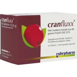 Cranfluxx Tabletten - Nahrungsergänzungsmittel mit Cranberry-Extrakt, unterstützt die Gesundheit und das Wohlbefinden
