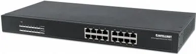 Intellinet 560993 Rackmount Gigabit Switch 16 Port PoE+ - Computerserver, 16 Ports mit PoE+ für einfache Stromversorgung und Datenübertragung in einem Gerät, ideal für Netzwerkinfrastrukturen.