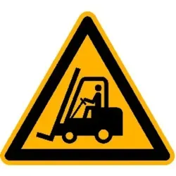 SafetyMarking Warnschild Alu geprägt Flurförderzeuge SL400mm - 11.A8237