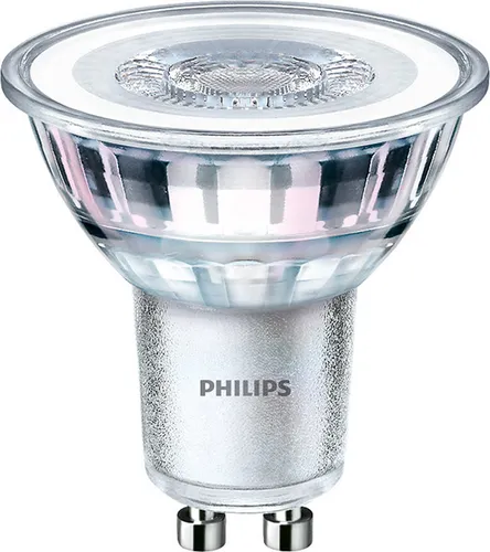 Philips LED-Lampe "classic" Reflektor 35W GU10 warmweiß - LEDs, erzeugt warmweißes Licht (2700 K) und hat eine Lebensdauer von bis zu 15 Jahren für eine gemütliche Atmosphäre und sofortige Energieeinsparungen.