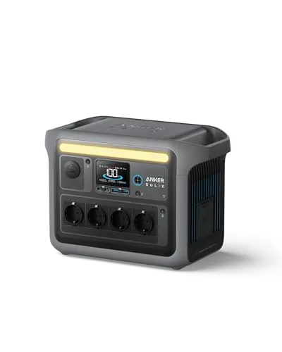 Anker Stromerzeuger C1000 Tragbare Powerstation - Stromerzeuger für Outdoor und Camping, 1800W Leistung, in nur 58 Minuten 100% geladen dank UltraFast Modus, ideal als Stromreserve.