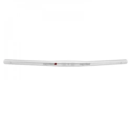 ERGOTEC FLAT BAR 25,4 MM SILBER LEVEL 5 - Leichte Fahrradlenkstange aus hochwertigem Aluminium mit 5° Griffwinkel und 600 mm Breite. Ideal für komfortables Fahren und zuverlässige Kontrolle.
