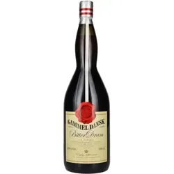 Gammel Dansk Bitter Dram 1l – Dänischer Kräuterlikör - Genießen Sie den Gammel Dansk Bitter Dram, einen einzigartigen dänischen Kräuterlikör mit 38% Vol. in der 1 Liter Flasche. Perfekt als Digestif oder in Cocktails, bietet er ein unverwechselbares Geschmackserlebnis aus 29 Kräutern und Gewürzen.