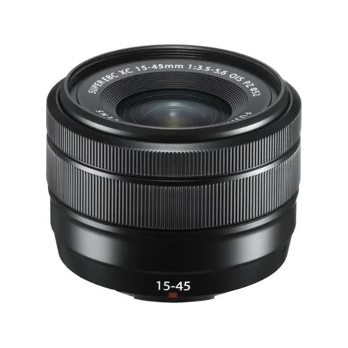 Fujifilm XC 15-45mm F/3.5-5.6 OIS PZ Lens (Schwarz) - Objektiv für Fujifilm-Kameras, vielseitiger Zoombereich von 15-45mm und kompakte Bauweise für kreative Fotografie unterwegs.