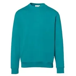 HAKRO Sweatshirt Premium 471, smaragd, Größe M - Unisex Sweatshirt in smaragd mit flauschiger Innenseite und LYCRA®-Bündchen für besten Tragekomfort. Ideal für Arbeits- und Freizeitkleidung.