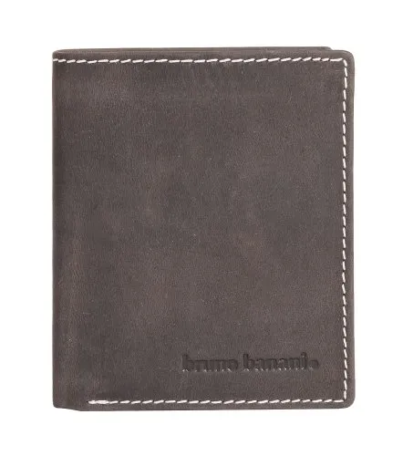 Bruno Banani Geldbörse Wallet aus echtem Leder - Hochwertige Geldbörse aus echtem Leder mit 6 Kartenfächern, ideal für den stilbewussten Mann. Kompakt und praktisch für alle wichtigen Karten und Scheine.